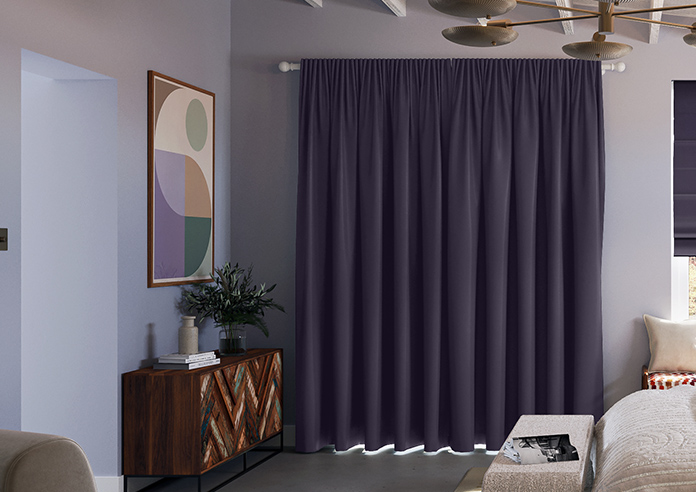 Kyoto Faux Silk, Berry - Made to Measure Curtains - Image 7